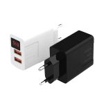 Adaptor cu 2 porturi USB si afisaj LED, 80 cm - ShopSee - Magazin online