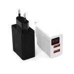 Adaptor cu 2 porturi USB si afisaj LED, 80 cm - ShopSee - Magazin online