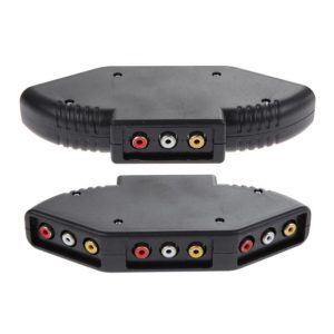 Convertor RCA cu 3 intrari si o iesire AU52, cablu inclus - ShopSee - Magazin online
