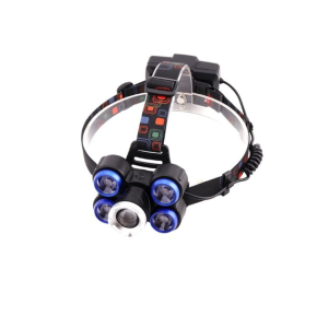 Lanterna de cap reglabila, 5 LED, 4 moduri iluminare - ShopSee - Magazin online