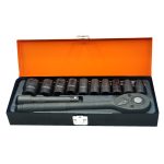 Trusa profesionala cu chei tubulare hexagonale, 10 capete - ShopSee - Magazin online