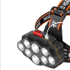 Lanterna frontala de cap 30W, XC88, 8 LED, reincarcabila - ShopSee - Magazin online