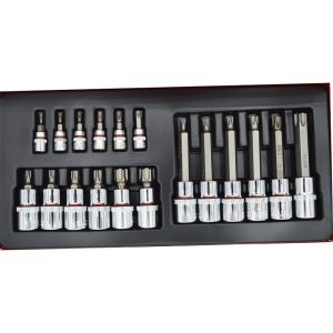 Trusa tubulare Satagood CR V Biti, 18 piese - ShopSee - Magazin online