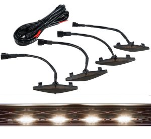 Set 4 Lumini de zi, grila radiator, F3, lumina alba - ShopSee - Magazin online