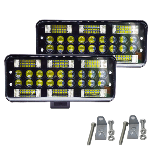 Set 2 proiectoare LED, 199W/proiector, 2 faze, alb - ShopSee - Magazin online