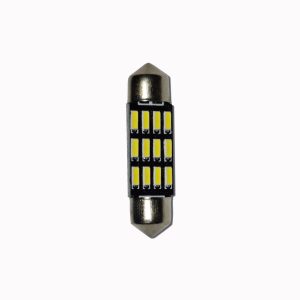 Set 2 x Bec LED 36mm, 12LED SMD, 12V, ALB, 4014 - ShopSee - Magazin online