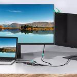 Adaptor HDMI cu 2 porturi USB QZ8Q2, iesire 4K, 8K - ShopSee - Magazin online