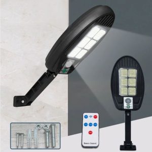 Lampa solara cu telecomanda YX668COB6, senzor, 24W - ShopSee - Magazin online