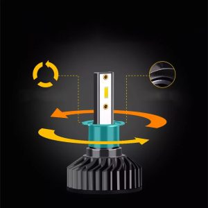 Set 2 becuri LED auto H1, F2 COB, 100W, canbus, 6500K, alb rece - ShopSee - Magazin online