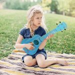 Mini chitara clasica pentru copii albastra, 53cm, lemn - ShopSee - Magazin online