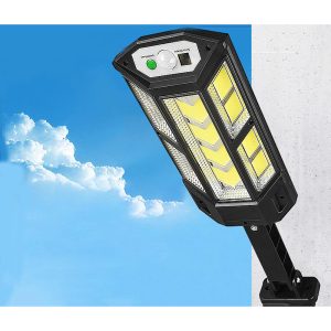Lampa LED cu panou solar, 124 COB, 200W - ShopSee - Magazin online