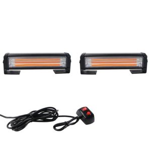 Set 2 proiectoare auto 40W, lumina avertizare, 9 moduri iluminare - ShopSee - Magazin online