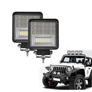 Set 2 x Proiectoare auto patrate 42LED tip CREE, 84W, 9/30V, IP65 - ShopSee - Magazin online