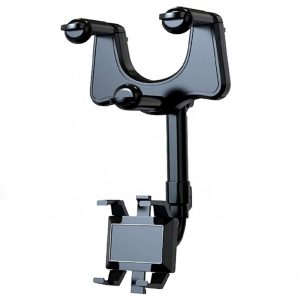 Suport ajustabil auto telefon ZJ008, prindere oglinda, rotire 360 grade - ShopSee - Magazin online