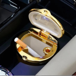 Scrumiera auto cu capac B232, LED albastru, universala, 3 culori - ShopSee - Magazin online