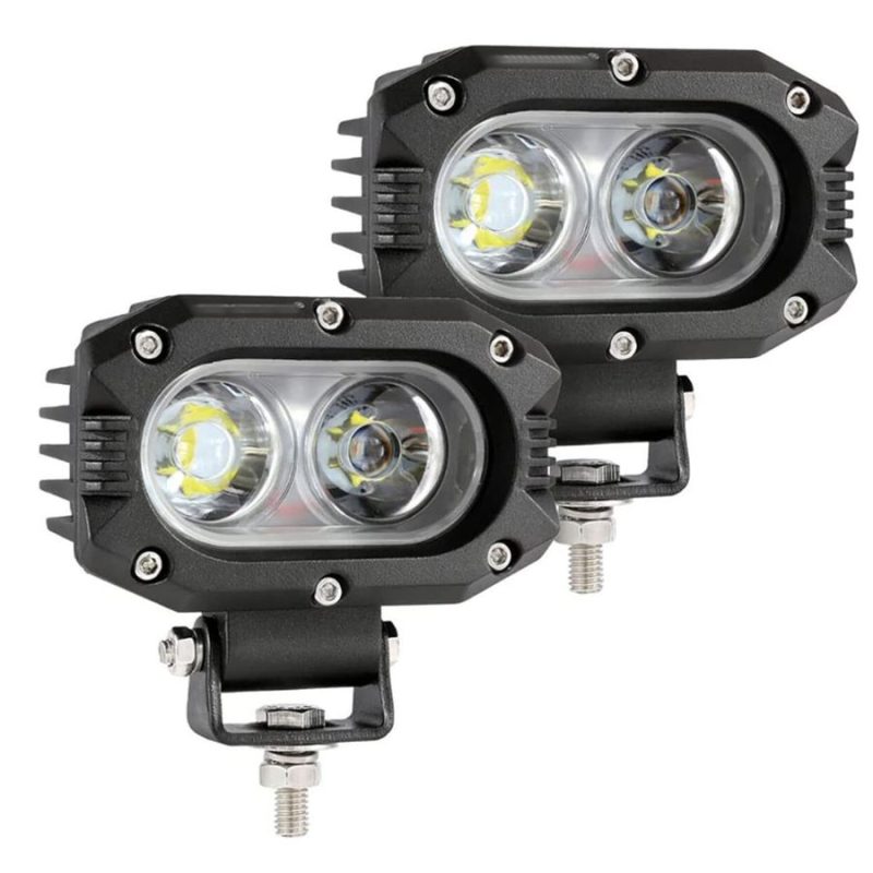 Set 2 Proiectoare LED auto LED de 120W/set, lumina alba - ShopSee - Magazin online