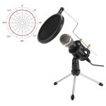 Microfon profesional cu mini trepied si condensator, WG500 - ShopSee - Magazin online