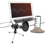 Microfon profesional cu mini trepied si condensator, WG500 - ShopSee - Magazin online