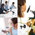 Microfon profesional cu mini trepied si condensator, WG500 - ShopSee - Magazin online