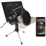 Microfon profesional cu mini trepied si condensator, WG500 - ShopSee - Magazin online