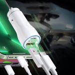 Adaptor universal auto cu 2 USB, LED, 38W - ShopSee - Magazin online