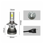 Set 2 becuri auto H7, 100W, 6000K, 11000 lumeni - ShopSee - Magazin online
