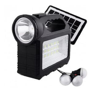 Sistem iluminare LED GD101, panou solar, 80W, 3 becuri - ShopSee - Magazin online