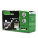 Sistem iluminare LED GD101, panou solar, 80W, 3 becuri - ShopSee - Magazin online