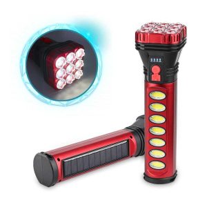 Lanterna LED cu incarcare solara HB7071, 18W, 5 faze de iluminare - ShopSee - Magazin online