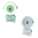 Mini ventilator 2 in 1 cu lumina LED, 2 culori, USB, silentions - ShopSee - Magazin online