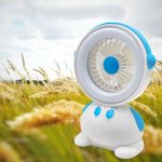 Mini ventilator 2 in 1 cu lumina LED, 2 culori, USB, silentions - ShopSee - Magazin online