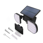 Lampa solara dubla TY863, 20W, 56LED SMD, senzor de miscare - ShopSee - Magazin online