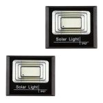 Set 2 proiectoare LED 200W, cu panou solar, senzor lumina - ShopSee - Magazin online