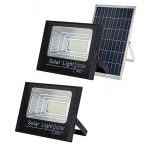 Set 2 proiectoare LED 200W, cu panou solar, senzor lumina - ShopSee - Magazin online
