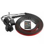 Kit 4 benzi LED auto RGB, telecomanda, sub masina - ShopSee - Magazin online