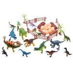 Set 35 piese, figurine dinozauri si accesorii decor - ShopSee - Magazin online