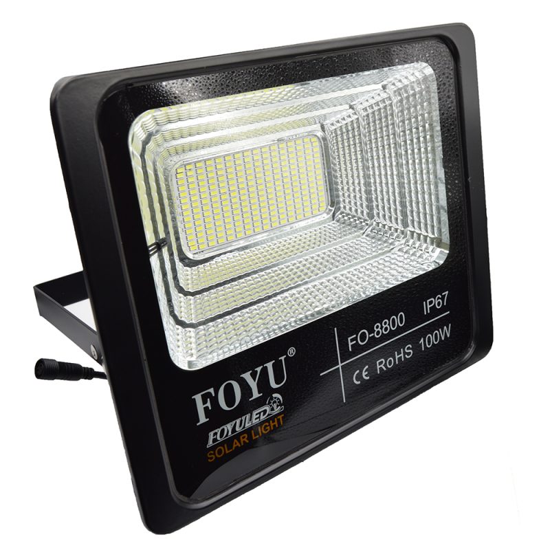 Lampa LED cu panou solar 100W, telecomanda, Foyu FO8800 - ShopSee - Magazin online