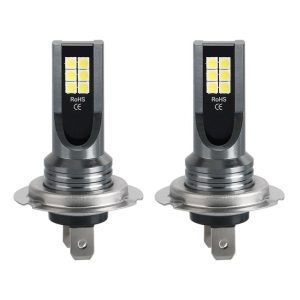 Set 2 Becuri auto LED H7, 120W/set, 12 LED SMD, 6000K, 12/24V - ShopSee - Magazin online