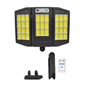 Lampa solara tripla cu suport de prindere, 30W, COB - ShopSee - Magazin online