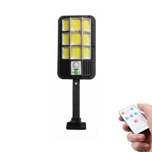 Lampa solara LED cu suport de prindere, 120W, telecomanda, 9COB - ShopSee - Magazin online