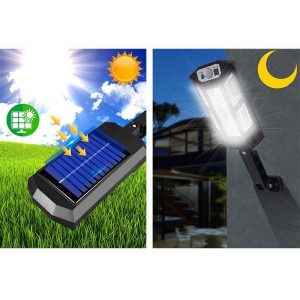 Lampa solara LED, 200W, suport de prindere, 84 SMD - ShopSee - Magazin online