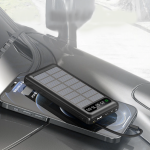 Baterie externa cu CD281, 4 cabluri, panou solar, 12000mAh - ShopSee - Magazin online