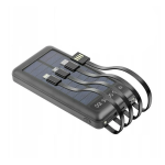 Baterie externa cu CD281, 4 cabluri, panou solar, 12000mAh - ShopSee - Magazin online