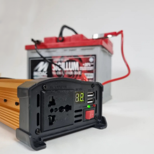Invertor de tensiune auto KS300, 300W, 12V, 220V - ShopSee - Magazin online