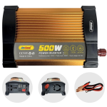 Invertor de tensiune auto KS500, 500W, 12V, 220V - ShopSee - Magazin online
