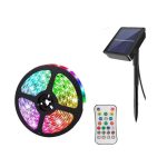 Banda LED RGB ZD933, panou solar, telecomanda, 5 m - ShopSee - Magazin online