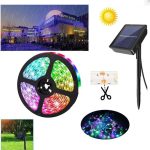 Banda LED RGB ZD933, panou solar, telecomanda, 5 m - ShopSee - Magazin online
