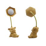 Lampa de birou RDC135 LED, forma porcusor, crem/roz deschis - ShopSee - Magazin online