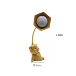 Lampa de birou RDC135 LED, forma porcusor, crem/roz deschis - ShopSee - Magazin online