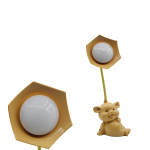 Lampa de birou RDC135 LED, forma porcusor, crem/roz deschis - ShopSee - Magazin online